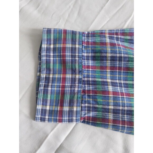 Ralph Lauren Blue Gingham Plaid Oxford Button Up Shirt Men’s Size XXL - Picture 11 of 16